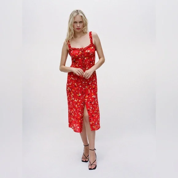 Réalisation Par Juliet Rouge Fleur Dress size Small - Picture 7 of 16